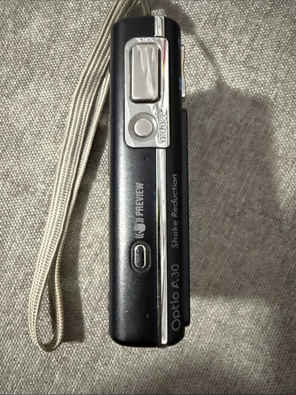 Pentax Compact Digital Camera in Black with Silver Accents